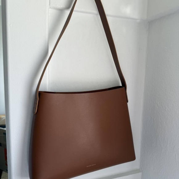 Mansur Gavriel Handbags - Mansur Gavriel Tan Leather Shoulder Bag